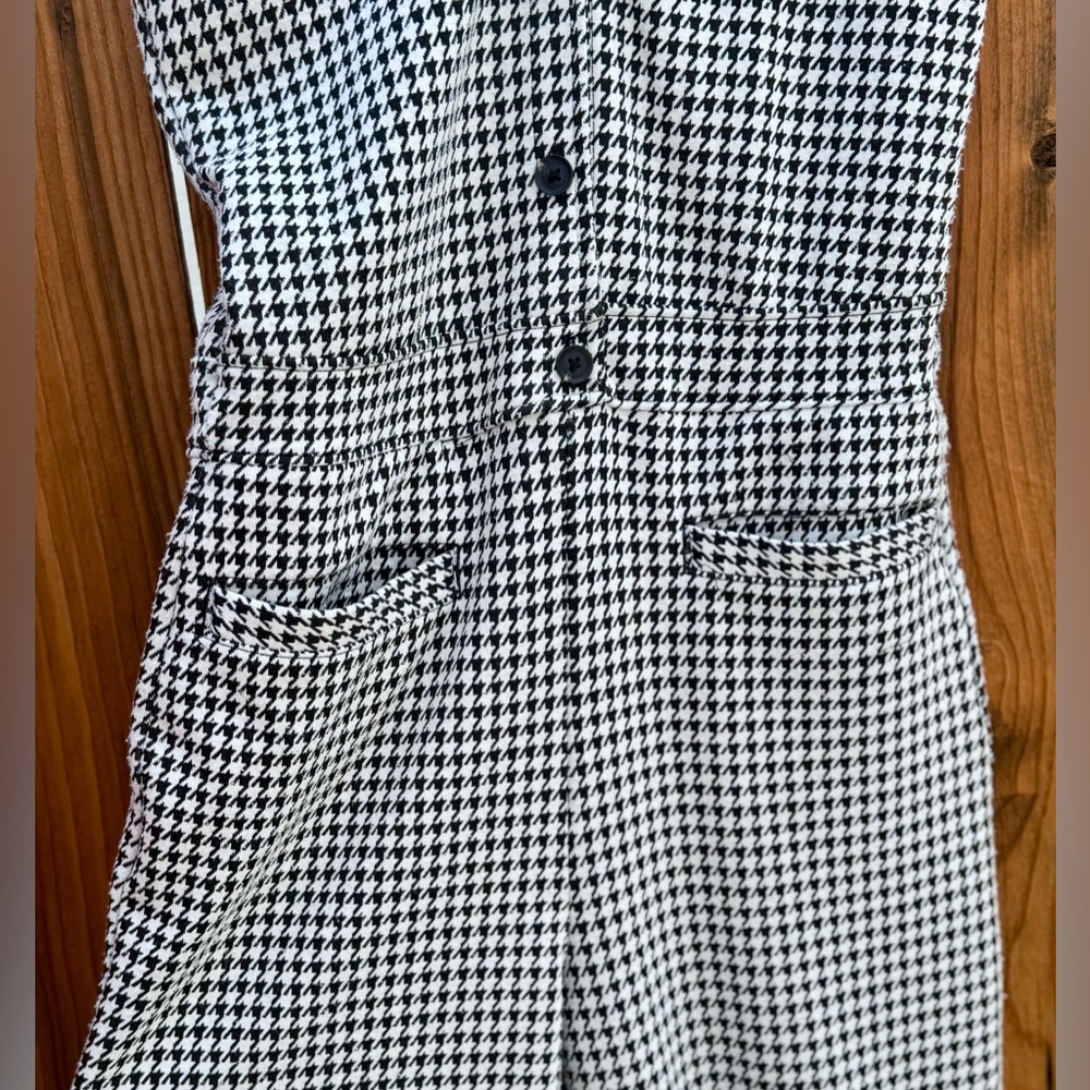 Abercrombie Kids Black & White Girls Houndstooth Jumpsuit - Size 13/14 - Picture 3 of 7